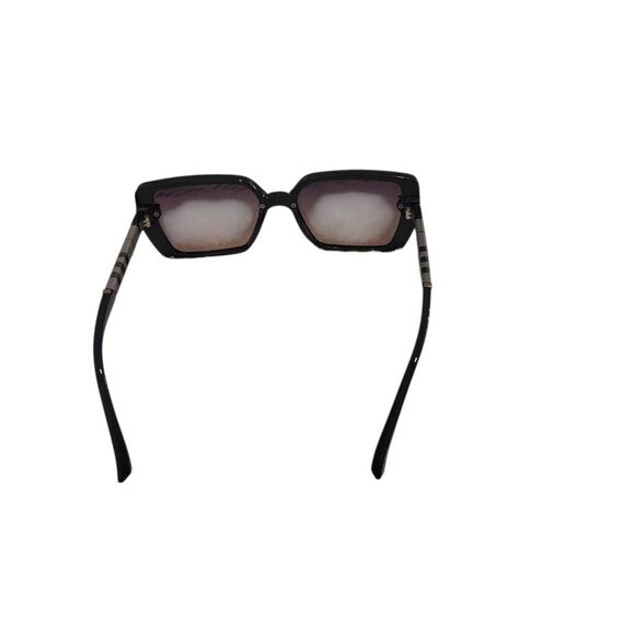 Fashion Checkered Pattern Black Frame Sunglasses - Picture 6 of 10